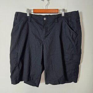 Duluth Trading Co. Women's Size 16 Dry on the Fly 10" Shorts Black UPF Nylon